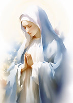 Pôster em Tela – Virgem Maria e Menino Jesus
