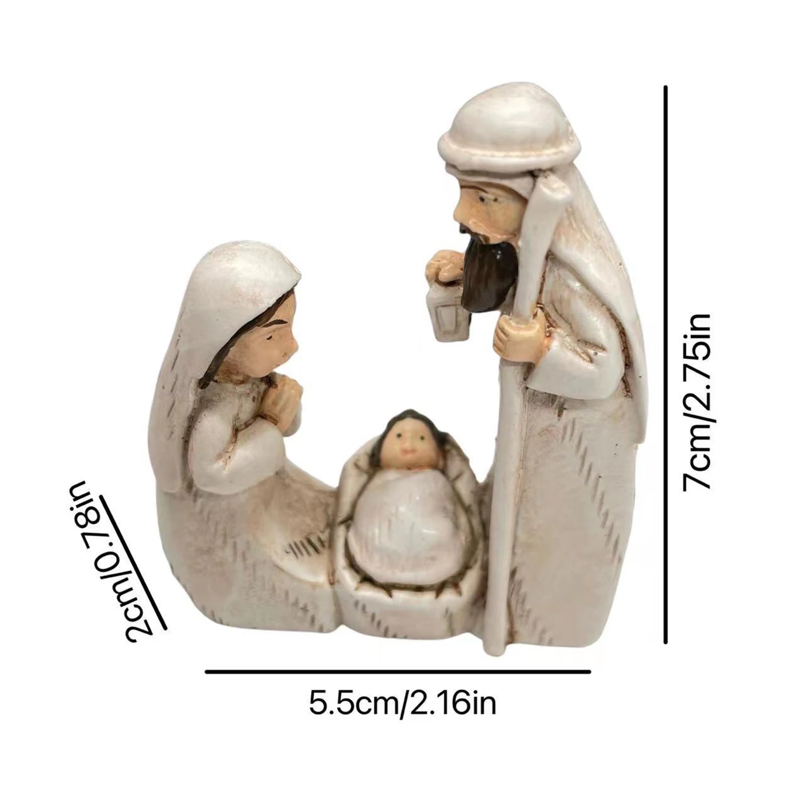 Estátua de Nascimento de Jesus em Resina – Presépio de Natal