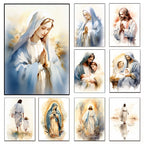 Pôster em Tela – Virgem Maria e Menino Jesus