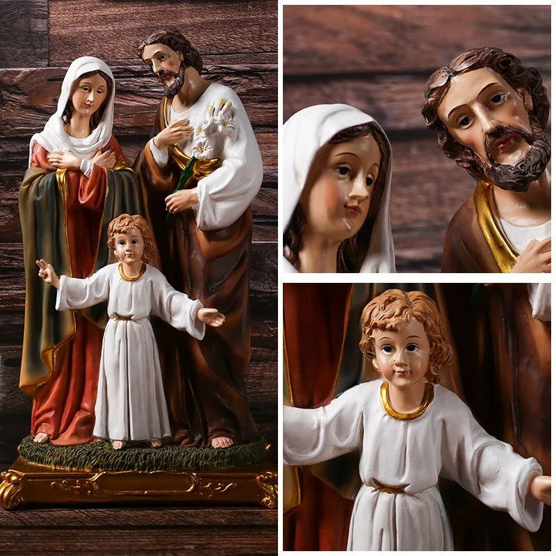 Estátua da Sagrada Família em Resina
