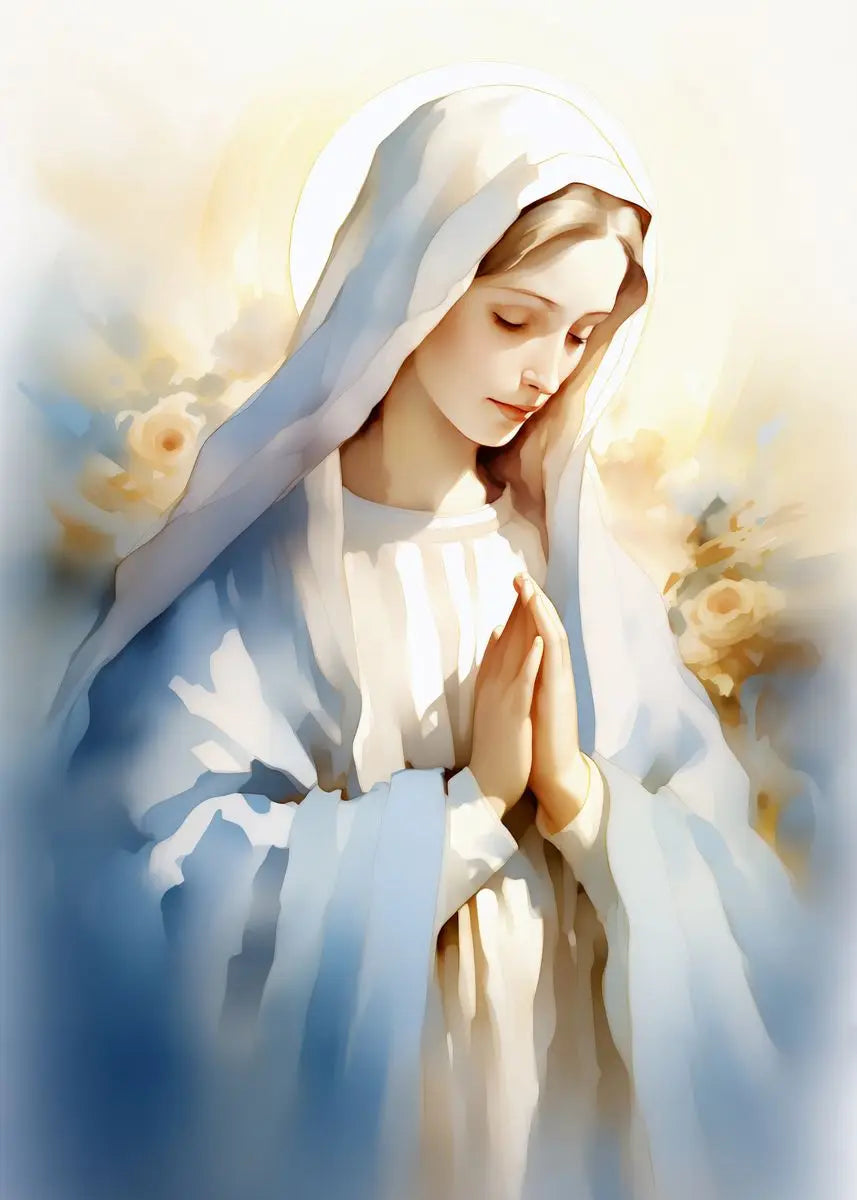 Pôster em Tela – Virgem Maria e Menino Jesus