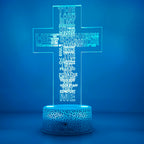 Luz Noturna 3D da Cruz de Jesus