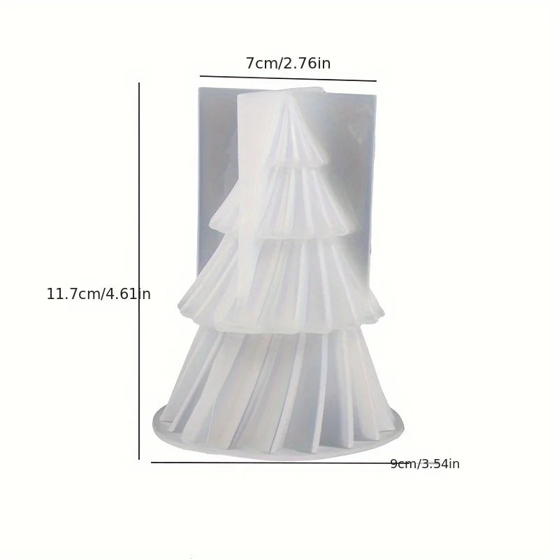 Molde de Silicone para Velas de Árvore de Natal