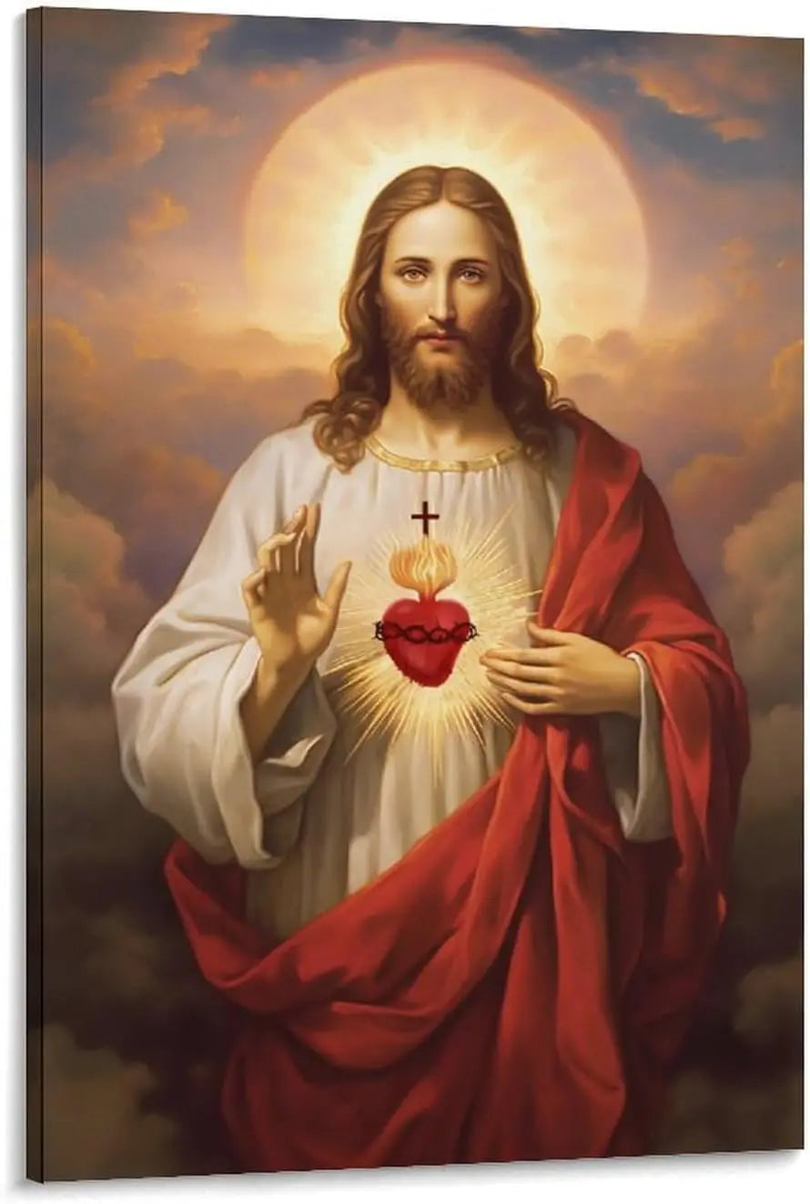 Pôster em Tela – Sagrado Coração de Jesus