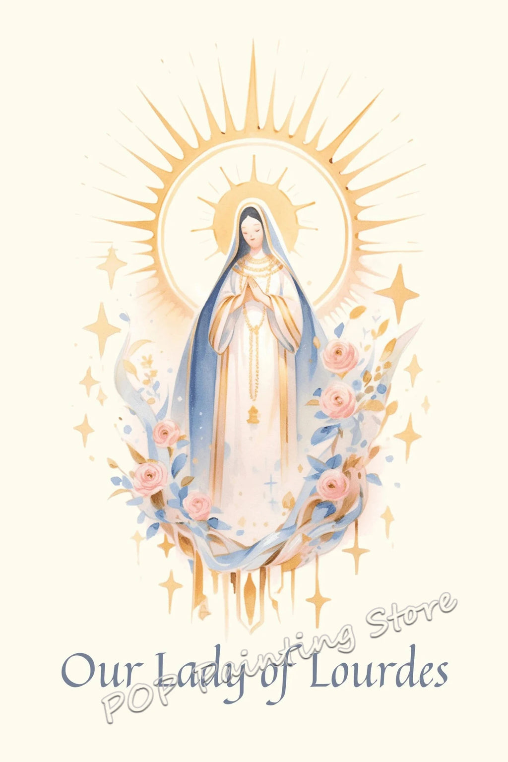 Poster Católico Tradicional Virgem Maria