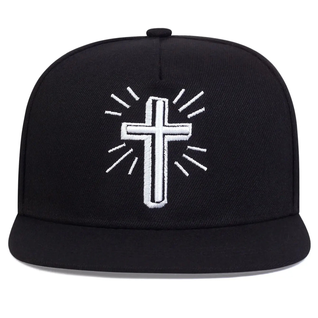 Boné Hip Hop Bordado Cruz de Jesus – Unissex