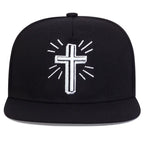 Boné Hip Hop Bordado Cruz de Jesus – Unissex