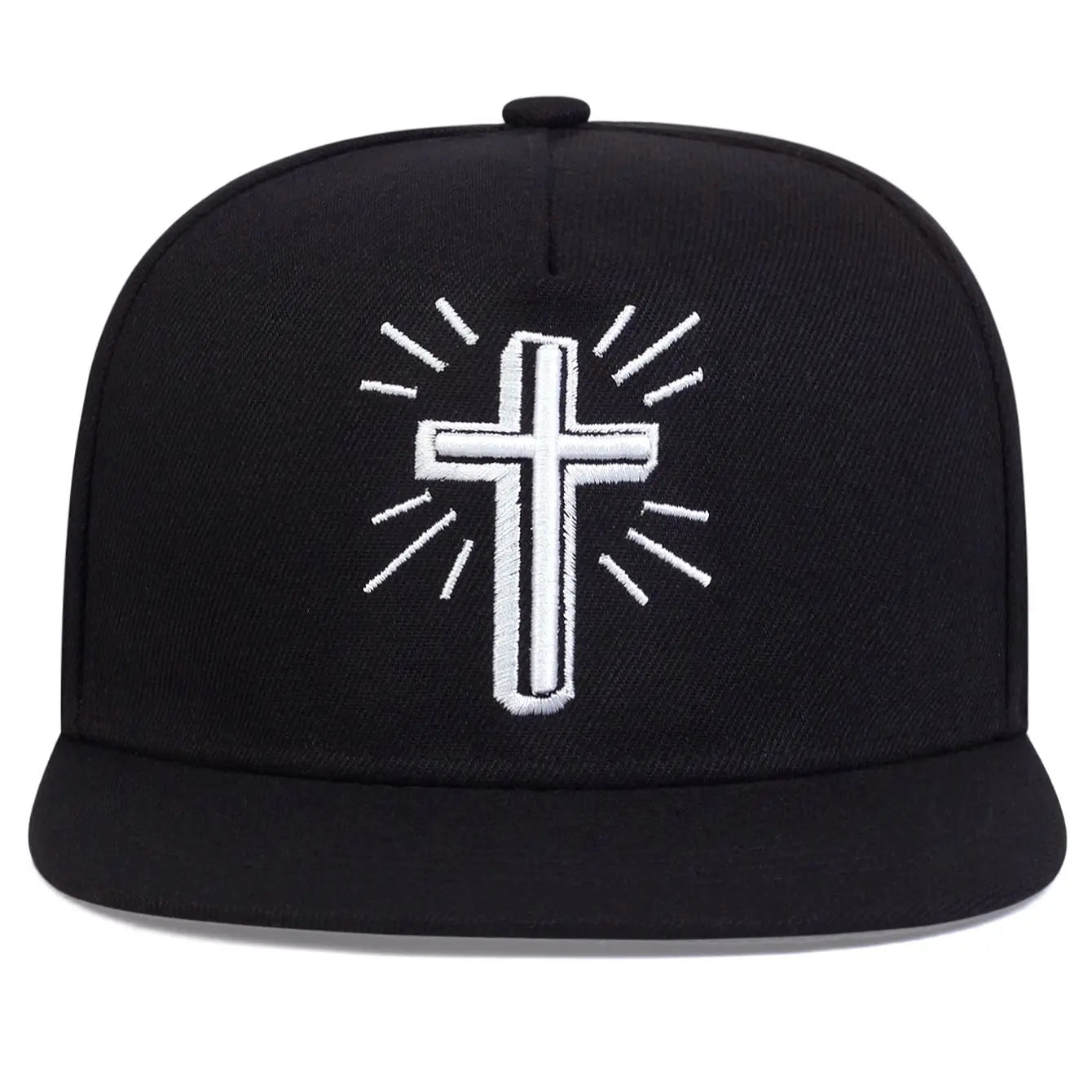 Boné Hip Hop Bordado Cruz de Jesus – Unissex
