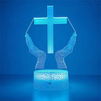 Luz Noturna 3D da Cruz de Jesus