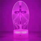 Luz Noturna 3D da Cruz de Jesus