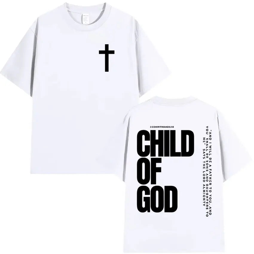 Camisola Unissex Cristã com Estampa Inspiradora “Child of God”