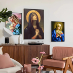 Poster Clássico da Virgem Maria – Decoração Cristã