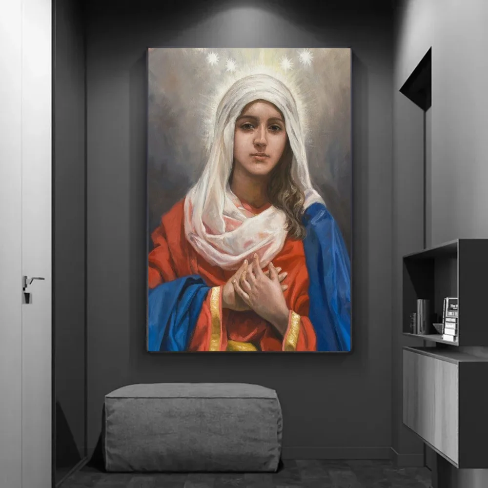 Poster Clássico da Virgem Maria – Decoração Cristã