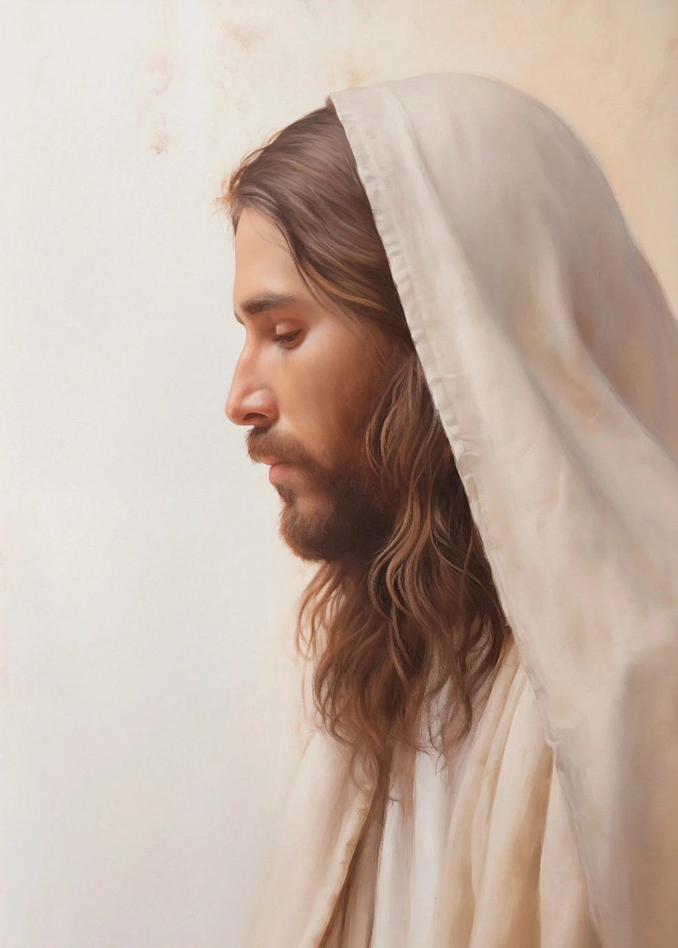 Pôster Religioso Vintage – Sagrado Coração de Jesus e Família Sagrada