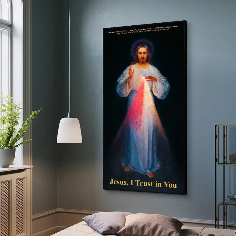Pôster em Tela – Jesus da Divina Misericórdia