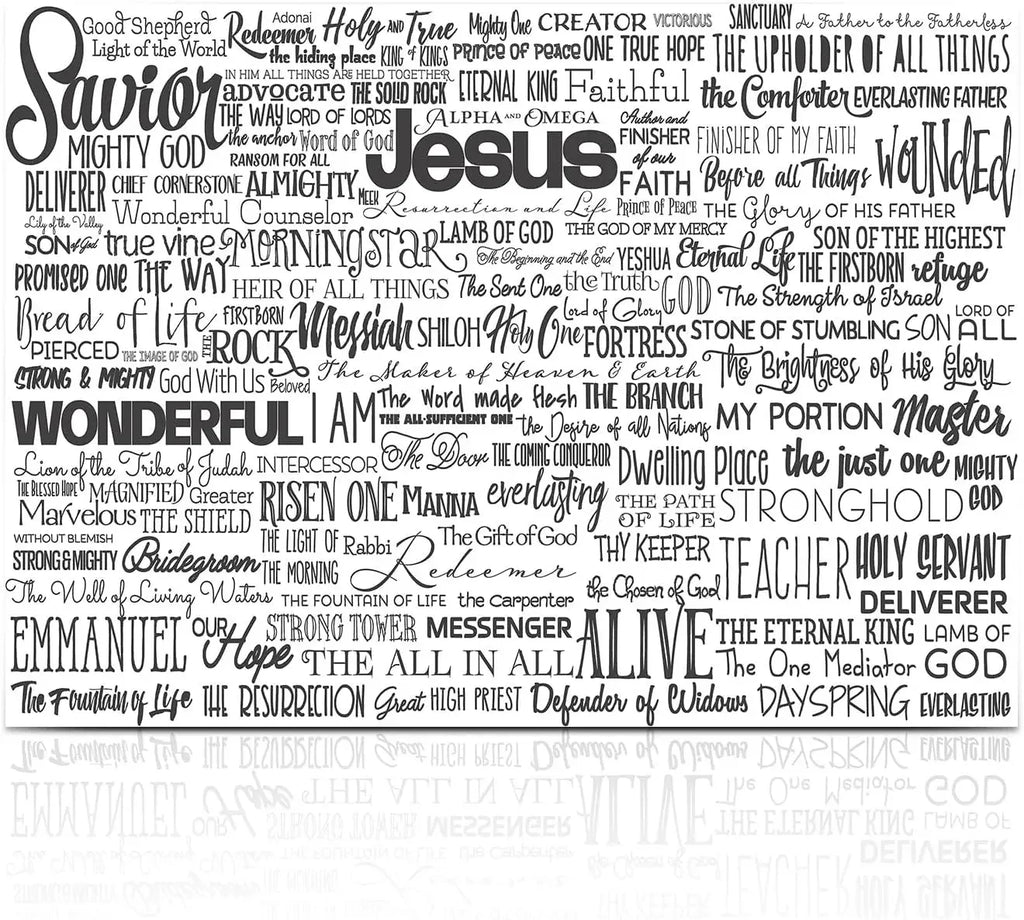 Pôster Cristão em Tela – Jesus e o Cordeiro