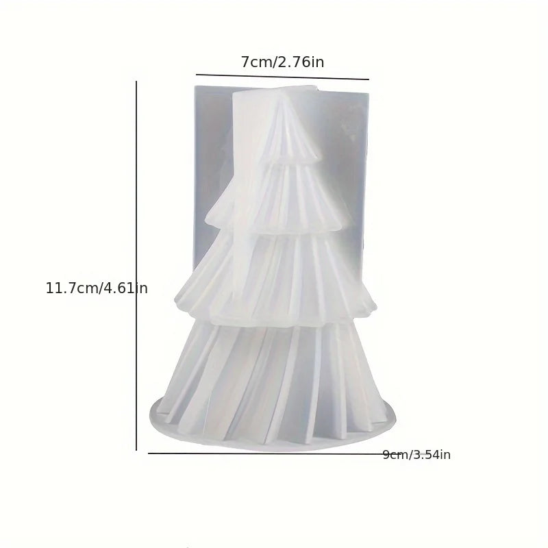 Molde de Silicone para Velas de Árvore de Natal