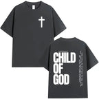 Camisola Unissex Cristã com Estampa Inspiradora “Child of God”