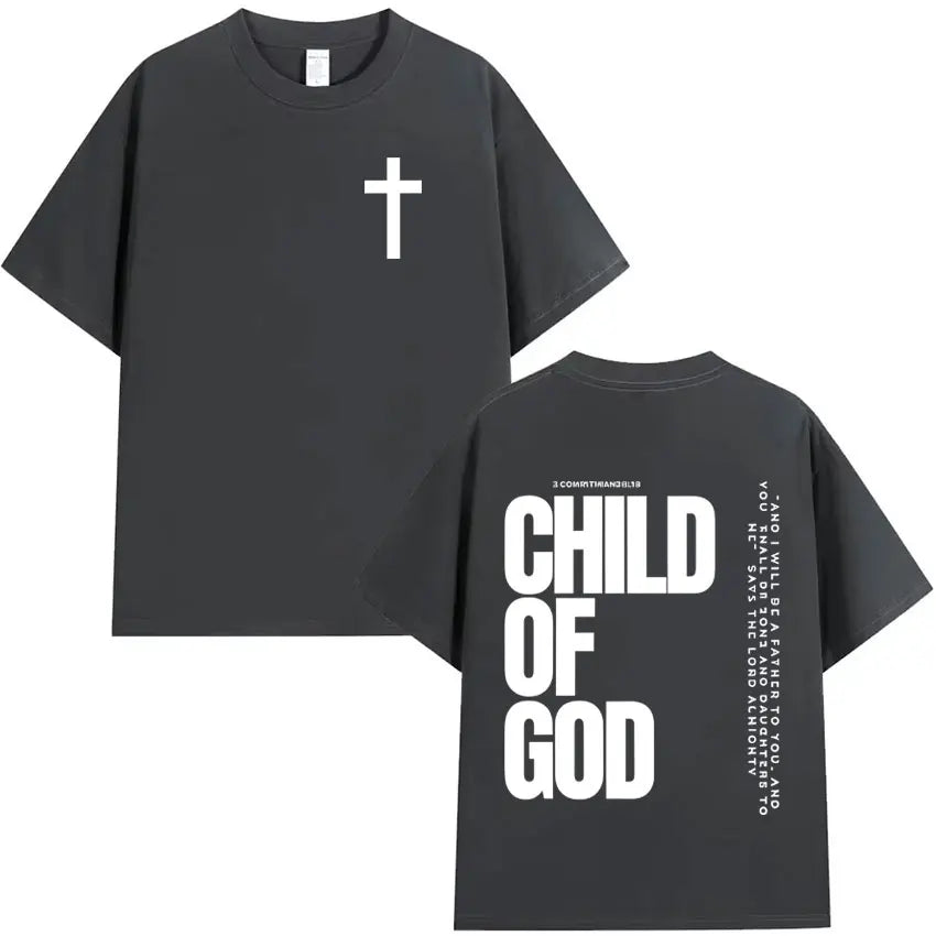 Camisola Unissex Cristã com Estampa Inspiradora “Child of God”