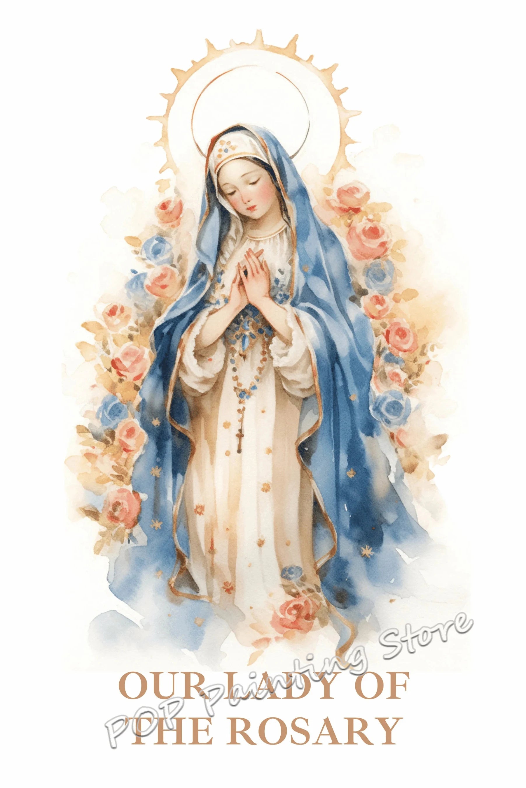 Poster Católico Tradicional Virgem Maria