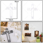 Cruz de Parede com Gravação de Jesus para Decoração