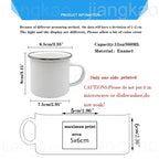 Caneca de Esmalte com Estampa de Fé Cristã