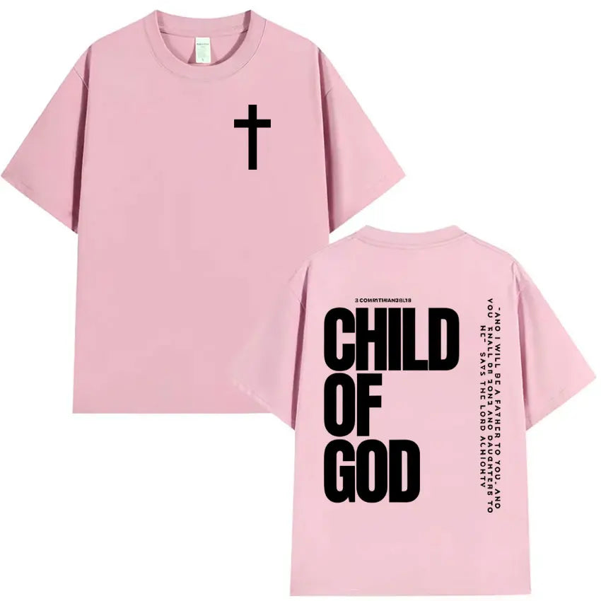 Camisola Unissex Cristã com Estampa Inspiradora “Child of God”