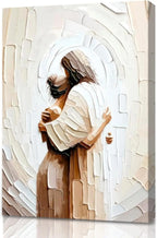 Pôster em Tela – Jesus com Cordeiro e Caminhando sobre as Águas