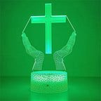 Luz Noturna 3D da Cruz de Jesus