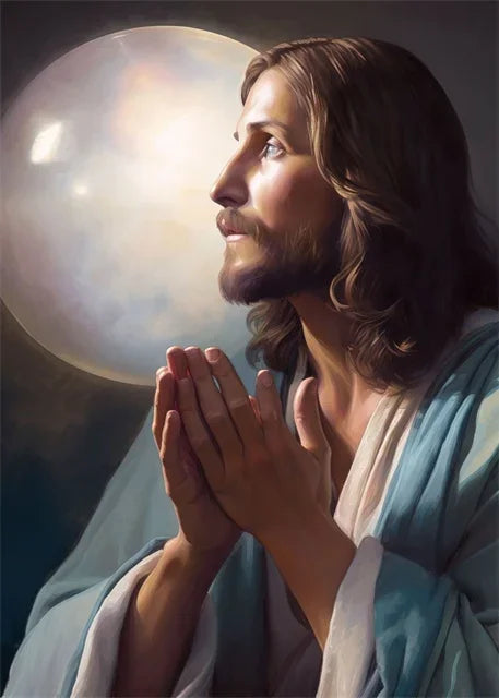 Pôster em Tela – Jesus Cristo em Aquarela