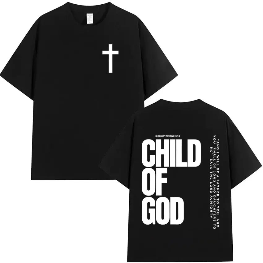 Camisola Unissex Cristã com Estampa Inspiradora “Child of God”