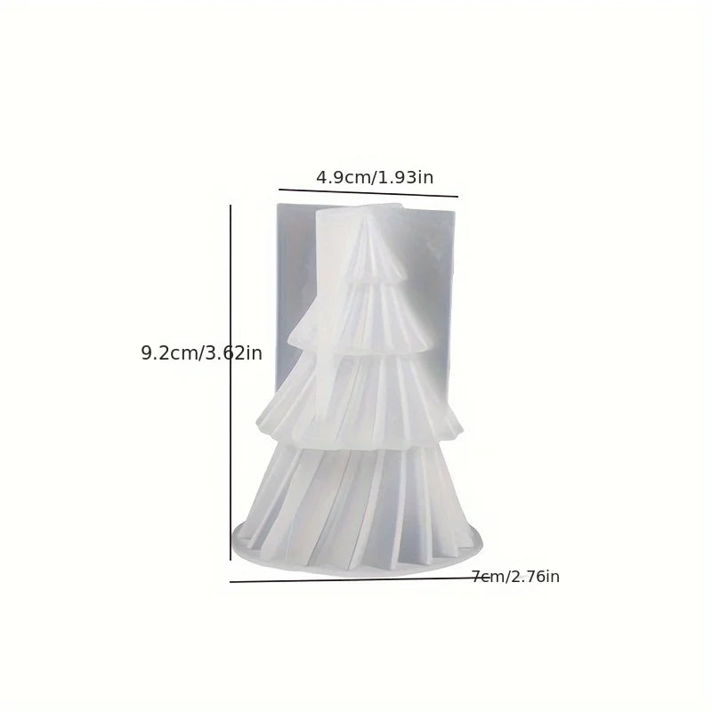 Molde de Silicone para Velas de Árvore de Natal