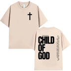 Camisola Unissex Cristã com Estampa Inspiradora “Child of God”