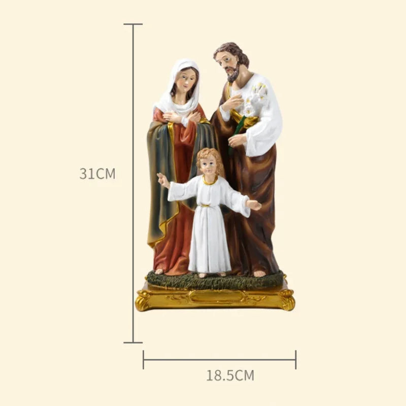 Estátua da Sagrada Família em Resina