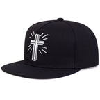 Boné Hip Hop Bordado Cruz de Jesus – Unissex