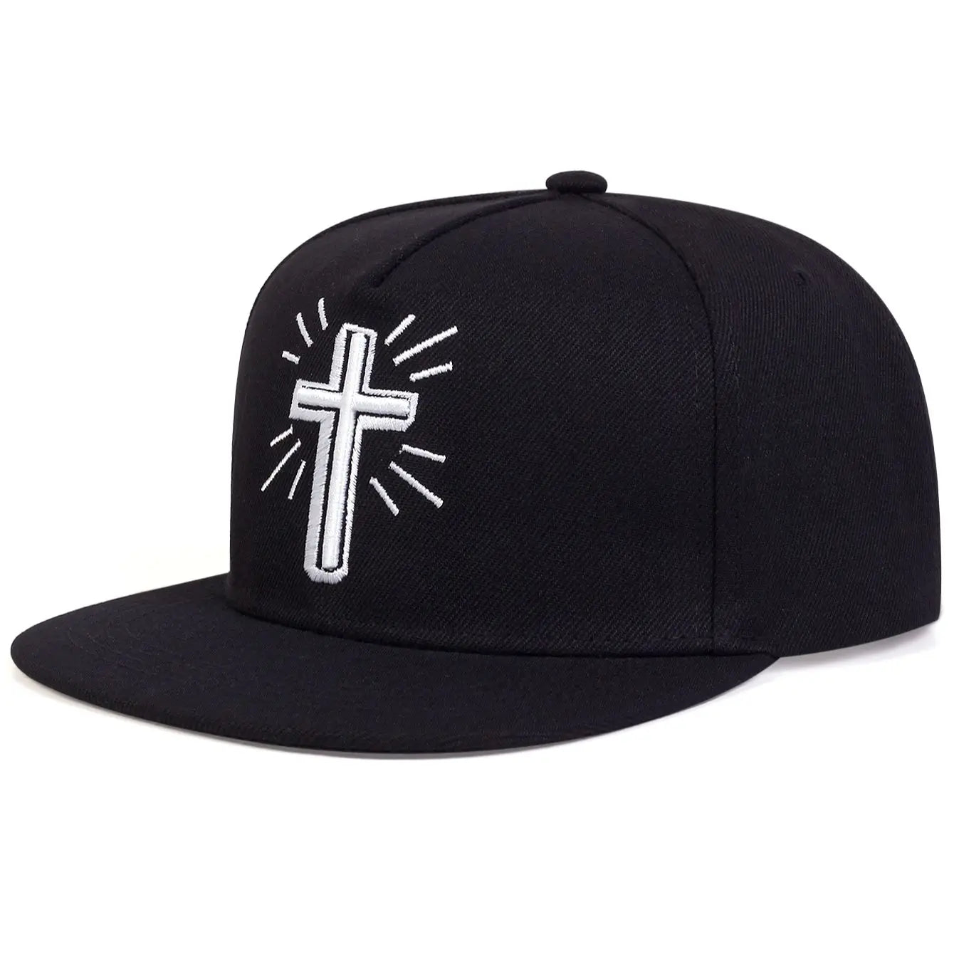 Boné Hip Hop Bordado Cruz de Jesus – Unissex