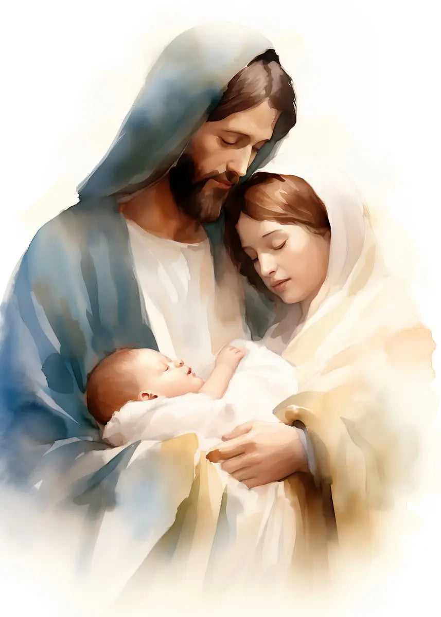 Pôster em Tela – Virgem Maria e Menino Jesus