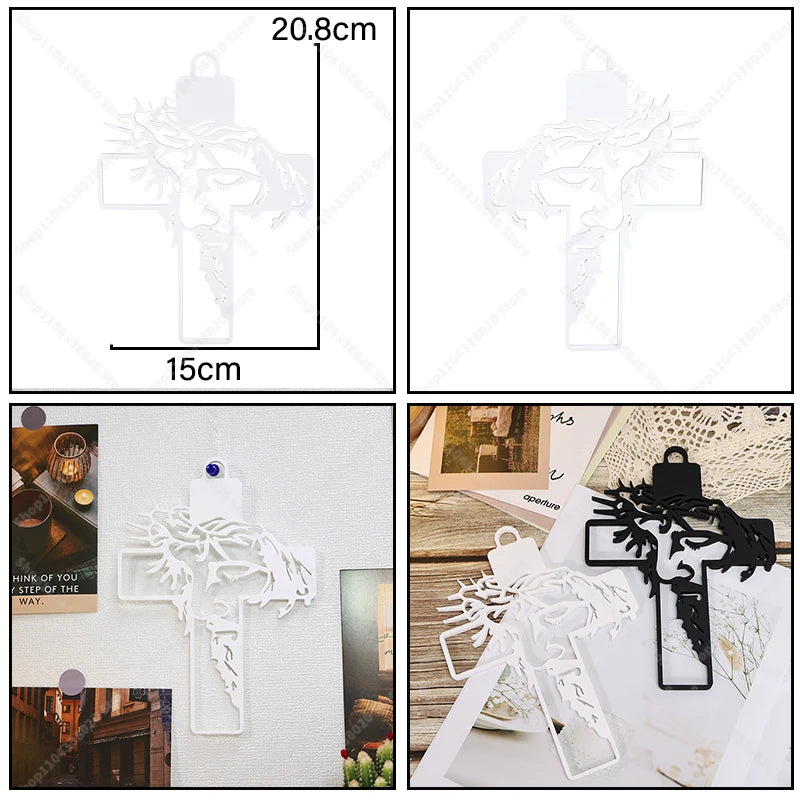 Cruz de Parede com Gravação de Jesus para Decoração