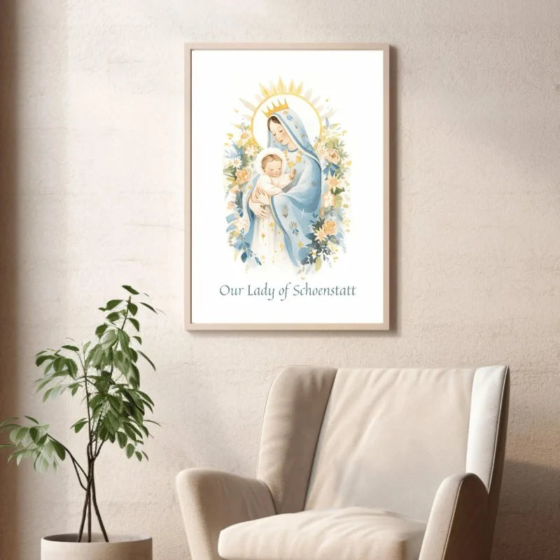 Poster Católico Tradicional Virgem Maria