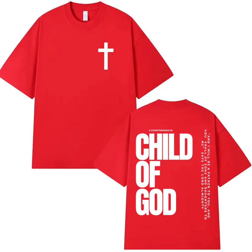 Camisola Unissex Cristã com Estampa Inspiradora “Child of God”