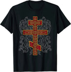 Camisola Masculina Jesus Cristo com Cruz Ortodoxa Sérvia