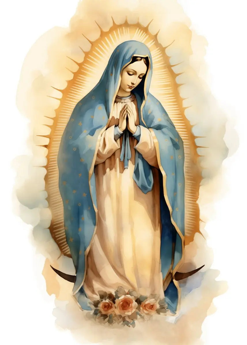 Pôster em Tela – Virgem Maria e Menino Jesus