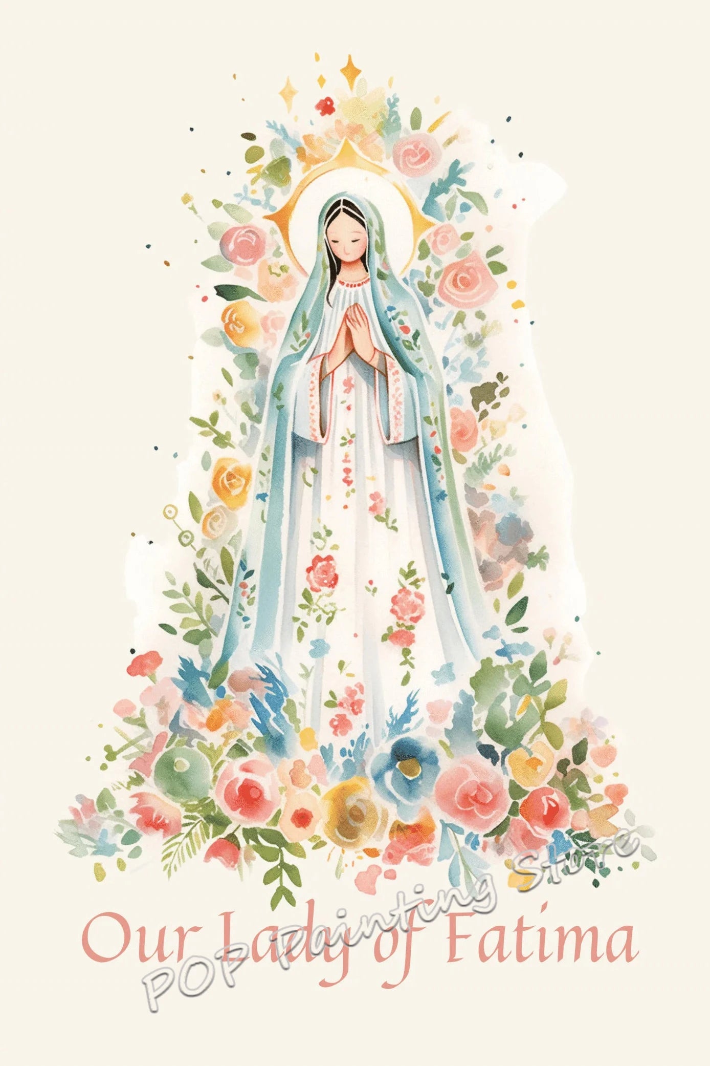Poster Católico Tradicional Virgem Maria