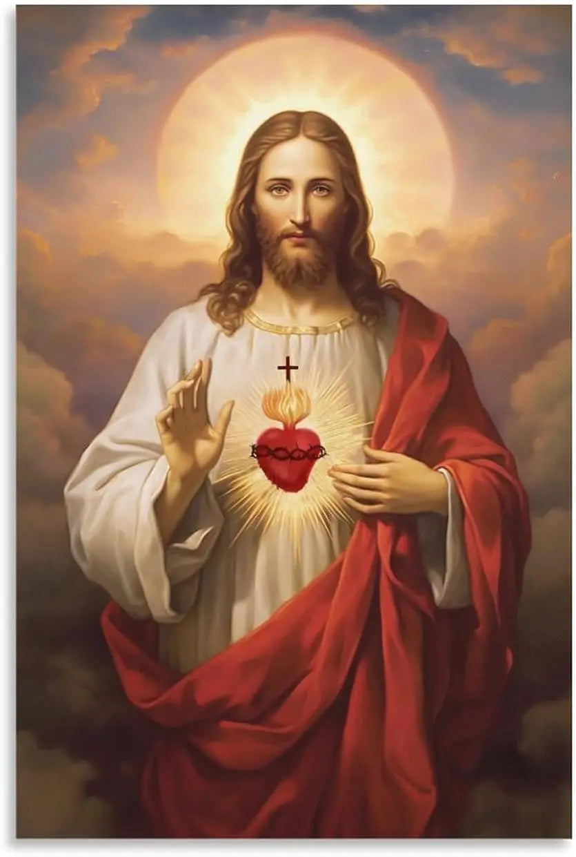Pôster em Tela – Sagrado Coração de Jesus