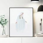 Quadro Decorativo Religioso – Virgem Maria e Jesus em Tela