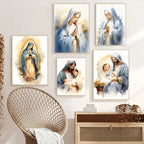 Pôster em Tela – Virgem Maria e Menino Jesus