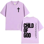 Camisola Unissex Cristã com Estampa Inspiradora “Child of God”