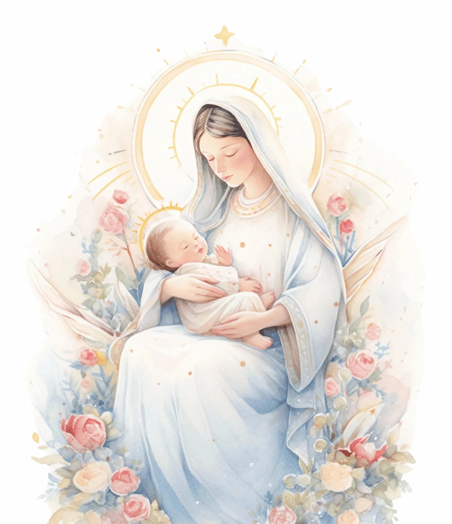 Poster Católico Tradicional Virgem Maria