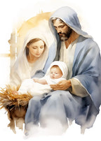 Pôster em Tela – Virgem Maria e Menino Jesus