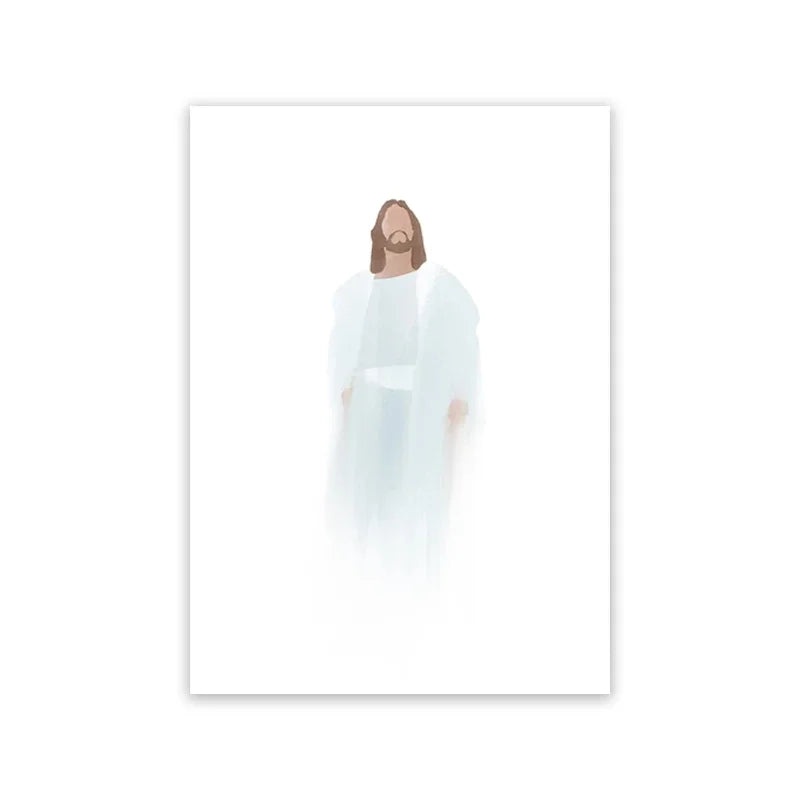 Quadro Decorativo Religioso – Virgem Maria e Jesus em Tela